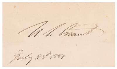 Lot #28 U. S. Grant Signature