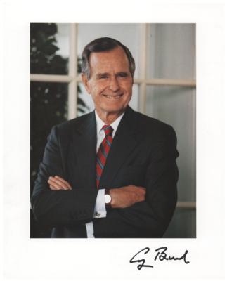Lot #76 George Bush Signed Photograph
