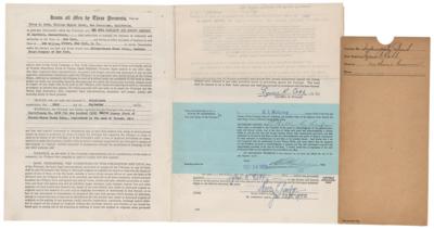 Lot #848 Ty Cobb Document Signed