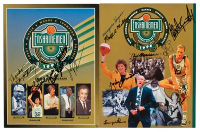 Lot #876 Basketball Hall of Famers (2) Signed Programs - Image 1
