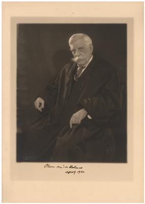 Lot #186 Oliver Wendell Holmes, Jr. Signed Photograph