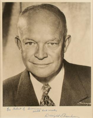 Lot #105 Dwight D. Eisenhower Signed Photograph