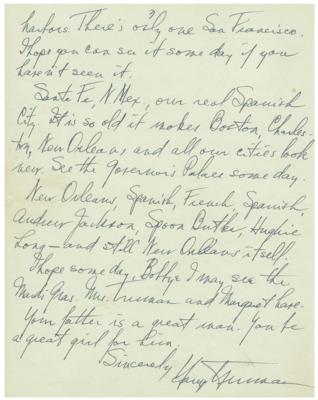 Lot #40 Harry S. Truman Autograph Letter Signed as President - Image 3