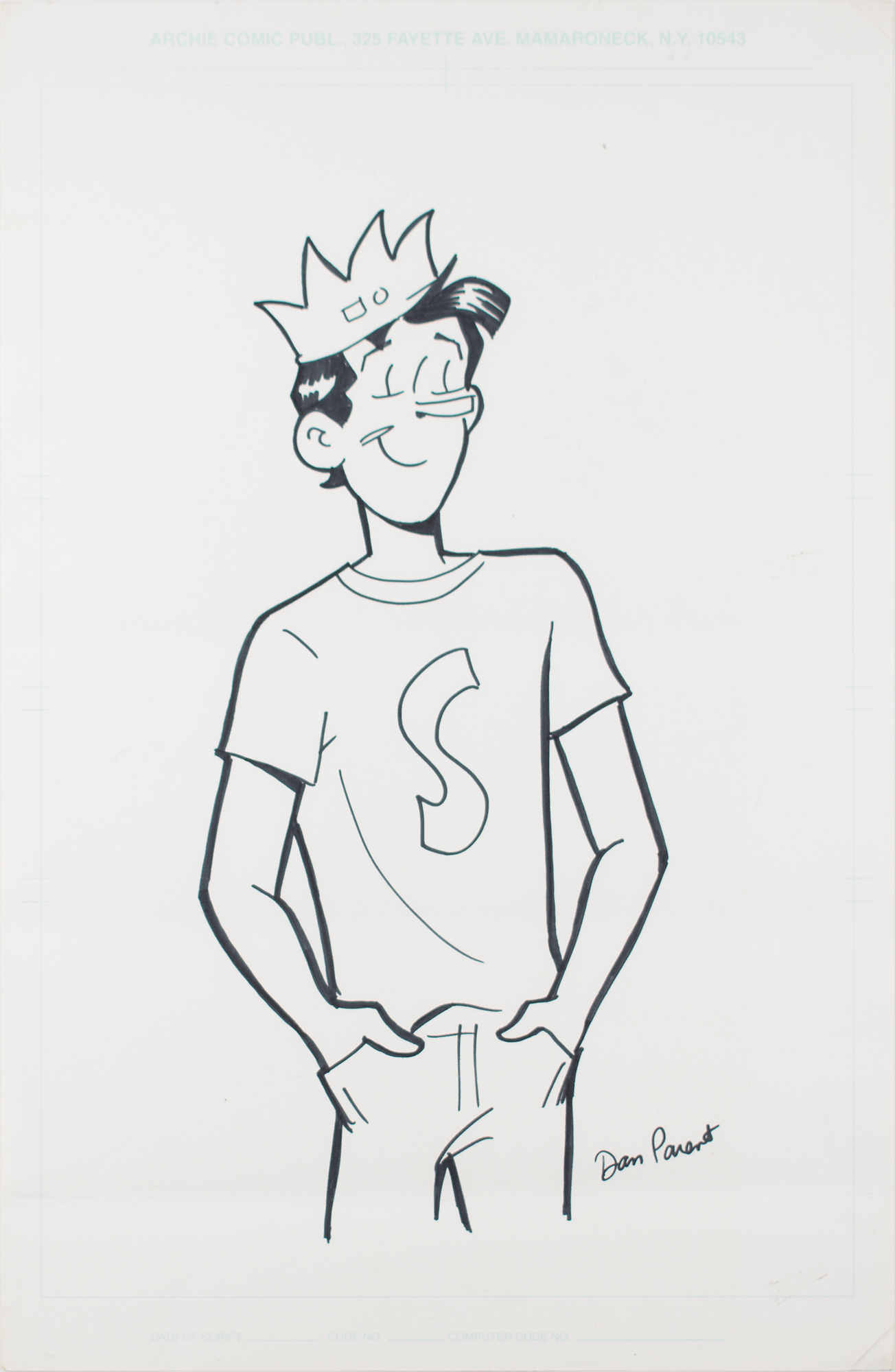 How to draw Jughead Jones | Archie Comics - Sketchok easy drawing guides