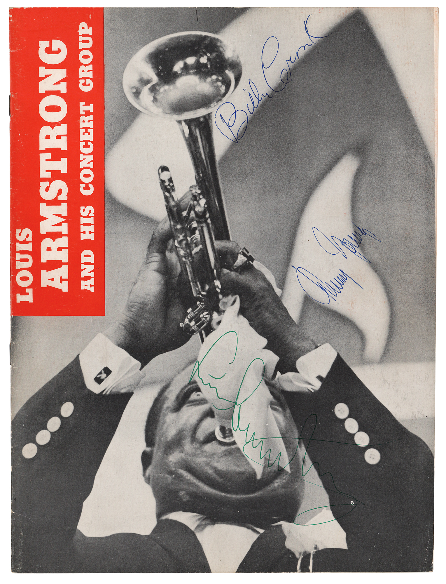 Lot #721 Louis Armstrong Signed Program