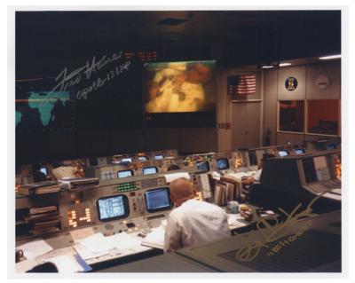 Lot #540 Fred Haise and Gene Kranz Signed Photograph - Image 1