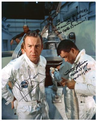 Lot #508 Apollo 13: Lovell and Haise Signed Photograph