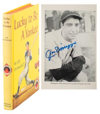 Lot #889 Joe DiMaggio Signed Book