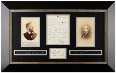 Lot #33 James A. Garfield Letter Signed and Charles Guiteau Signature Display