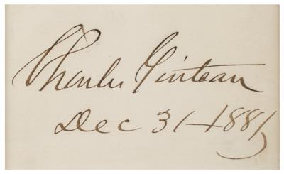 Lot #33 James A. Garfield Letter Signed and Charles Guiteau Signature Display - Image 3