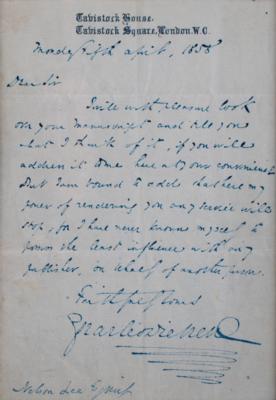 Lot #627 Charles Dickens Autograph Letter Signed - Image 2