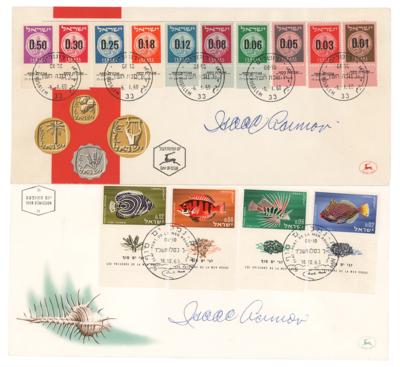 Lot #637 Isaac Asimov (2) Signed First Day Covers