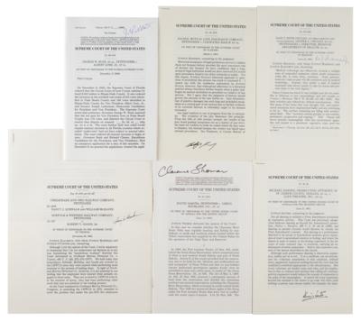 Lot #377 Supreme Court (6) Signed Opinions