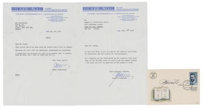 Lot #389 Simon Wiesenthal (3) Signed Items - Image 1