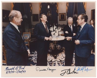 Lot #71 Four Presidents Signed Photograph - Image 1
