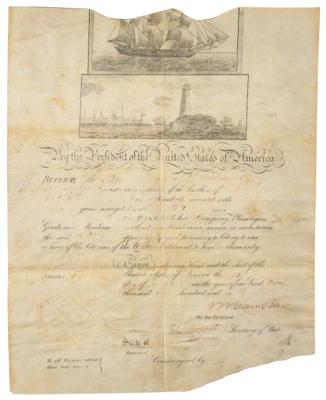 Lot #14 Martin Van Buren Document Signed as President - Image 1