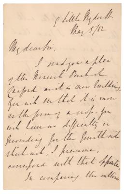 Lot #321 Austen Henry Layard Autograph Letter Signed