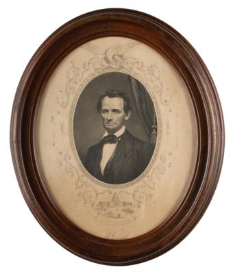 Lot #127 Abraham Lincoln Civil War Era Engraving - Image 1