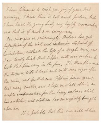 Lot #420 Charles Cornwallis Autograph Letter Signed - Image 2