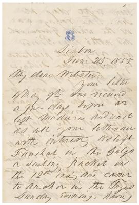 Lot #22 Franklin Pierce Autograph Letter Signed - Image 1