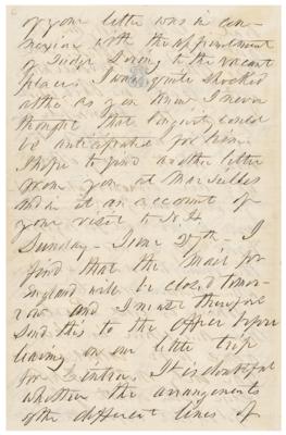 Lot #22 Franklin Pierce Autograph Letter Signed - Image 6