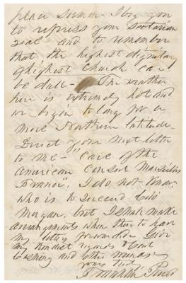 Lot #22 Franklin Pierce Autograph Letter Signed - Image 8