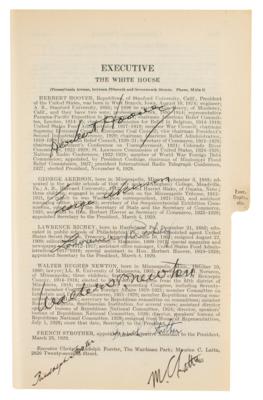 Lot #35 Herbert Hoover and White House Staff Signed Congressional Directory - Image 2