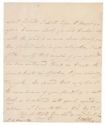 Lot #464 Francis Rawdon-Hastings Autograph Letter Signed - Image 3
