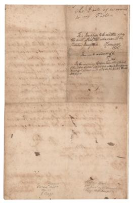 Lot #466 Robert Rich, 2nd Earl of Warwick Letter Signed - Image 3