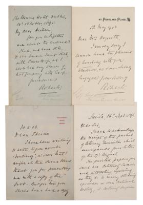 Lot #471 Frederick Roberts (4) Autograph Letters Signed - Image 1