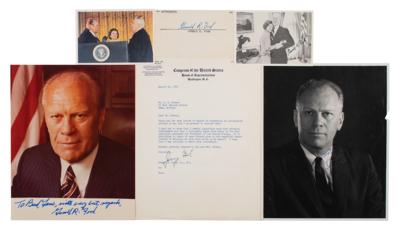 Lot #109 Gerald Ford (6) Signed Items - Image 1