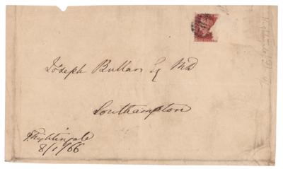 Lot #334 Florence Nightingale Signed Envelope Panel