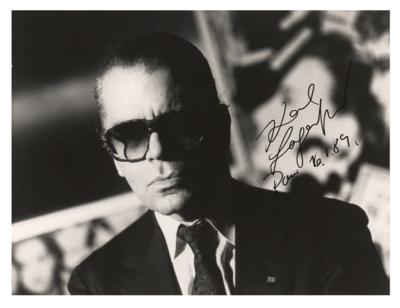 Lot #608 Karl Lagerfeld Signed Photograph - Image 1