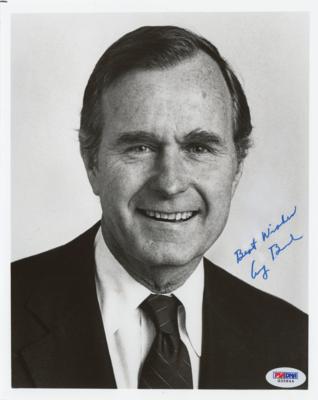 Lot #77 George Bush Signed Photograph - Image 1