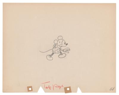 Lot #1067 Mickey Mouse production drawing from