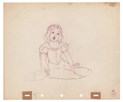 Lot #1076 Snow White production drawing from Snow White and the Seven Dwarfs