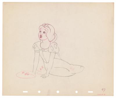 Lot #1077 Snow White production drawing from Snow White and the Seven Dwarfs - Image 1