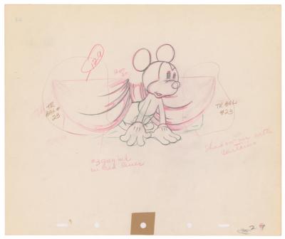 Lot #1097 Mickey Mouse production drawing from