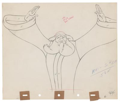 Lot #997 Yen Sid production drawing from Fantasia
