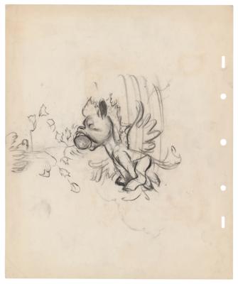 Lot #994 Baby Pegasus concept drawing from Fantasia - Image 1