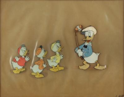 Lot #970 Donald Duck and Nephews production cels from Donald's Golf Game - Image 1