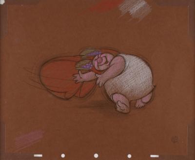 Lot #991 Bacchus production concept storyboard drawing from Fantasia