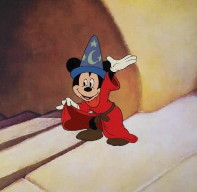 Lot #975 Mickey Mouse production cel from Fantasia