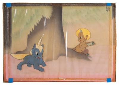 Lot #989 Baby Unicorn and Satyr production cels from Fantasia - Image 1