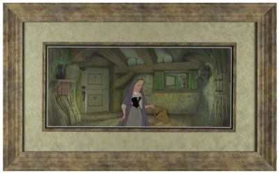 Lot #1010 Briar Rose production cel and production background from Sleeping Beauty - Image 1