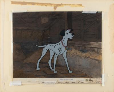 Lot #1012 Pongo production cels and master background from One Hundred and One Dalmatians