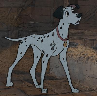 Lot #1012 Pongo production cels and master background from One Hundred and One Dalmatians - Image 2
