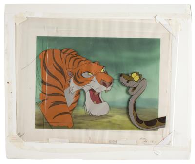 Lot #1016 Shere Khan and Kaa production cels on master background from The Jungle Book - Image 3