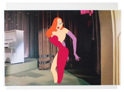 Lot #1019 Jessica Rabbit production color model cel from Who Framed Roger Rabbit - Image 1