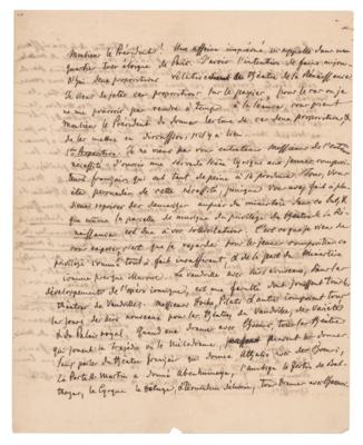 Lot #710 Giacomo Meyerbeer Autograph Letter Signed - Image 1
